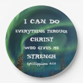 バイブル感動的引用文ノーザンライト ペーパープレート (正面)