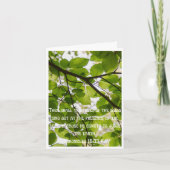 バイブル感動的引用文 カード (正面)