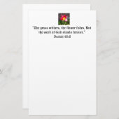 バイブル感動的引用文 便箋 (正面/裏面)