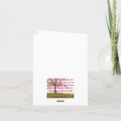 バイブル感動的引用文、信仰 カード (裏面)