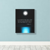 バイブル感動的聖なる書物、 経典あなたの光を輝かせる キャンバスプリント (インサイチュ (ウッドフロア))