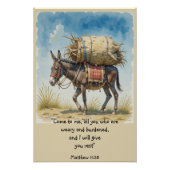 バイブル感動的聖なる書物、 経典引用文マット ポスター (正面)