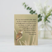 バイブル感動的聖なる書物、 経典引用文ローマ8:38 ポストカード (スタンド正面)