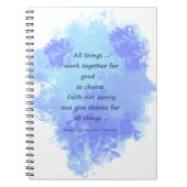 バイブル感動的聖なる書物、 経典引用文 ノートブック (正面)