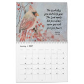 バイブル感動的聖句と水彩アート カレンダー (1月 2027)