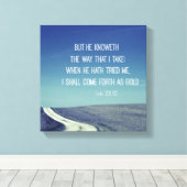 バイブル感動的聖句の仕事引用文 キャンバスプリント (インサイチュ (ウッドフロア))