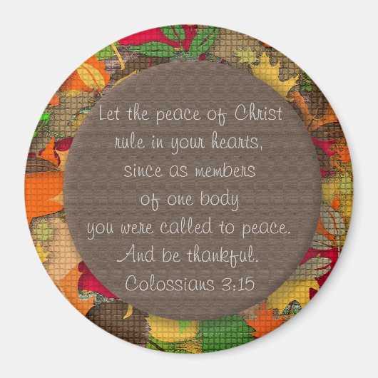 バイブル感動的聖句 – 感謝のマグネット マグネット (正面)