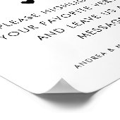 バイブル招聘新郎新婦祈りの言葉結婚のサイン ポスター (角)