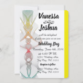 バイブル数々のの詩の色の結婚式招待状カード 招待状 (裏面)