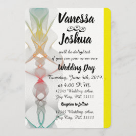 バイブル数々のの詩の色の結婚式招待状カード 招待状