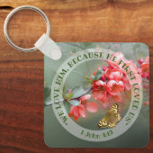 バイブル日本の引用Ke付き装飾的なクリン キーホルダー (正面)