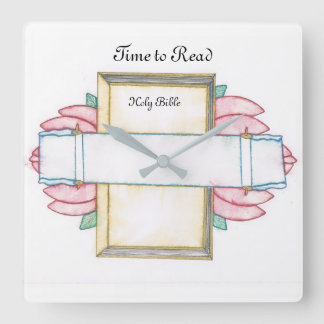 バイブル時計 スクエア壁時計