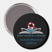 バイブル検索&レスキュー – サークルマグネット（3インチ） マグネット (正面/裏面)