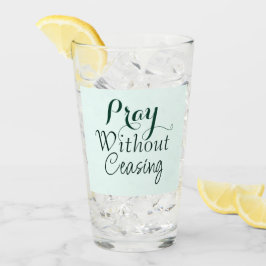 バイブル祈バースキリスト教祈りの言葉ライトグリーン タンブラーグラス