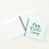 バイブル祈バースキリスト教祈りの言葉ライトグリーン ノートブック (内部)