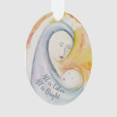 バイブル聖なる書物、 経典マドンナ&チャイルド出生 オーナメント (正面)