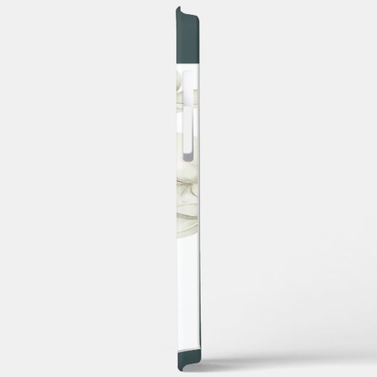 バイブル聖なる書物、 経典勇気付けられる引用文ホワイトフラワー Case-Mate iPhoneケース (裏面 / 左)