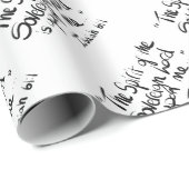 バイブル聖なる書物、 経典宗教文字引用文ラッピングペープ ラッピングペーパー (ロールコーナー)