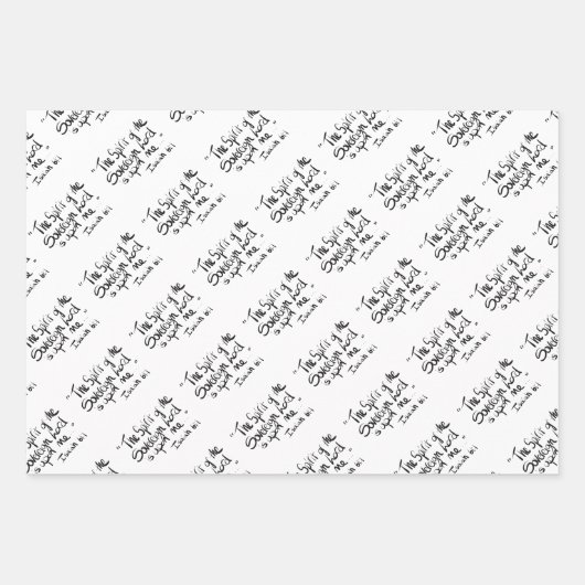 バイブル聖なる書物、 経典宗教文字引用文 ラッピングペーパーシート (正面2)