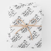 バイブル聖なる書物、 経典宗教文字引用文 ラッピングペーパーシート (インサイチュ)