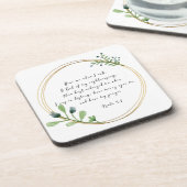 バイブル聖なる書物、 経典詩篇4-1祈りの言葉救済for  コースター (左側)