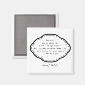 バイブル聖なる書物、 経典詩篇4-1 マグネット (正面/裏面)