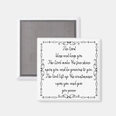 バイブル聖なる書物、 経典賛美アーロニック号6:24-26 マグネット (正面/裏面)