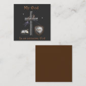 バイブル聖なる書物、 経典 スクエア名刺 (正面/裏面)