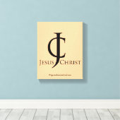 バイブル聖なる書物、 経典 感動的 キャンバスプリント (インサイチュ (ウッドフロア))