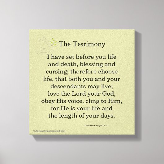 バイブル聖なる書物、 経典 感動的 キャンバスプリント (正面)