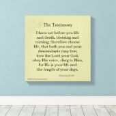 バイブル聖なる書物、 経典 感動的 キャンバスプリント (インサイチュ (ウッドフロア))