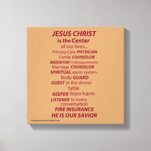 バイブル聖なる書物、 経典 感動的 キャンバスプリント (正面)