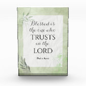 バイブル聖句アクリル版 – 詩篇84:12 フォトブロック (正面)