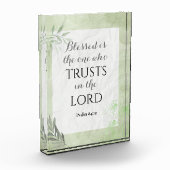 バイブル聖句アクリル版 – 詩篇84:12 フォトブロック (左)