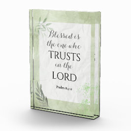 バイブル聖句アクリル版 – 詩篇84:12 フォトブロック