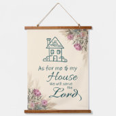 バイブル聖句ウッドトップウォールタペストリー 吊り下げ型タペストリー (正面)