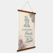 バイブル聖句ウッドトップウォールタペストリー 吊り下げ型タペストリー (傾斜あり)