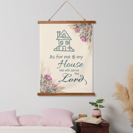 バイブル聖句ウッドトップウォールタペストリー 吊り下げ型タペストリー (寝室)