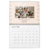 バイブル聖句エレガントナチュラルトーンフォトギャラリー カレンダー (1月 2026)