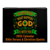 バイブル聖句キリスト教の引用文とことわざ12ヶ月 カレンダー (カバー)