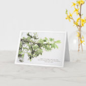 バイブル聖句キリスト教卒業式グリーティングカード カード (黄色い花)