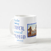 バイブル聖句クリスチャン家族の写真 コーヒーマグカップ (正面左)