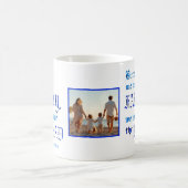 バイブル聖句クリスチャン家族の写真 コーヒーマグカップ (中央)
