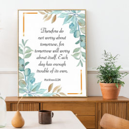 バイブル聖句グリーンリース聖なる書物、 経典ポスター ポスター