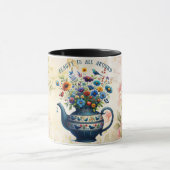 バイブル聖句コーヒーマグとフローラデザイン マグカップ (中央)