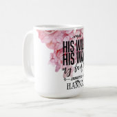 バイブル聖句トレンディー水の色マグカップ コーヒーマグカップ (正面左)