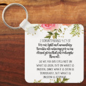 バイブル聖句パーソナライズされたスクエアキーチェーン キーホルダー (正面)