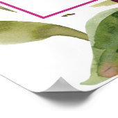 バイブル聖句パープルフローラ詩篇ポスター ポスター (角)