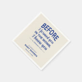 バイブル聖句ベビーシャワーエレミヤモダンクリスチャン スタンダードカクテルナプキン (角)