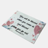 バイブル聖句ホーム賛美デコールウェルカムドormat ドアマット (アングル)